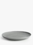 Design Project by John Lewis Porcelain Coupe Dinner Plate, 28cm, Grey