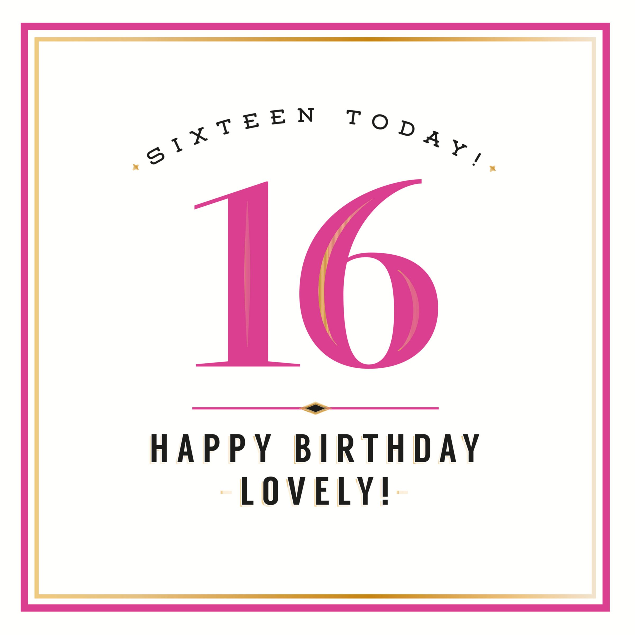 Pigment Sweet Sixteen Birthday Card at John Lewis & Partners