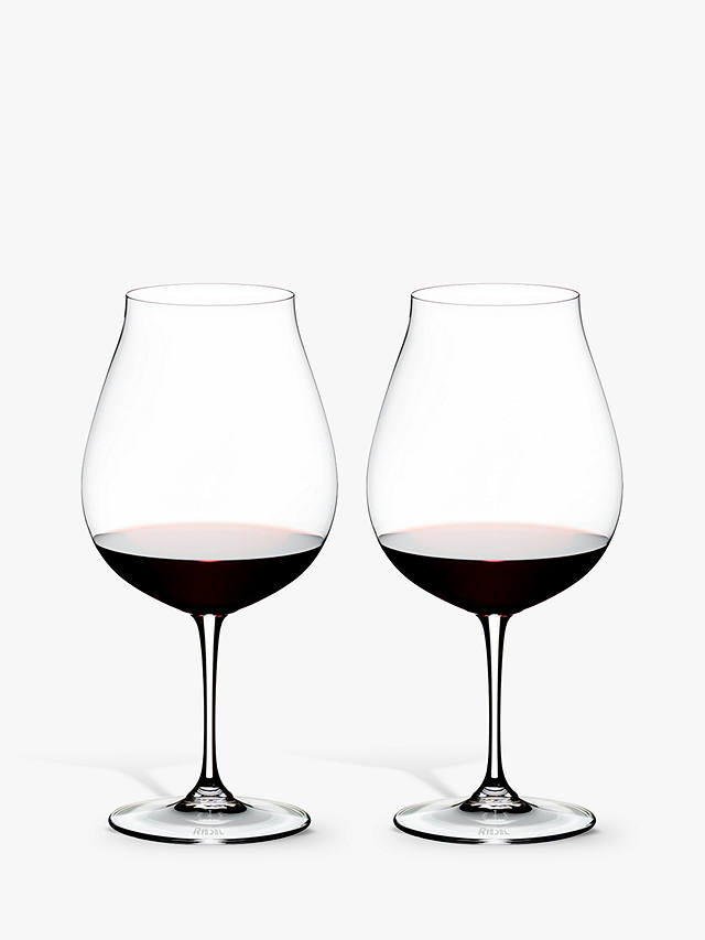 RIEDEL Vinum Pinot Noir New World Crystal Wine Glass, Set of 2, 800ml, Clear