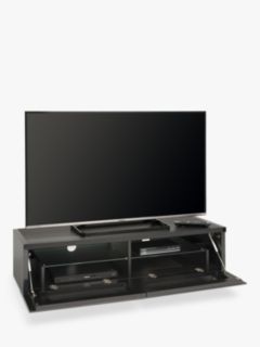 AVF Panorama PM120 TV Stand for TVs up to 60", Black, with Reversible Top, Walnut/Black