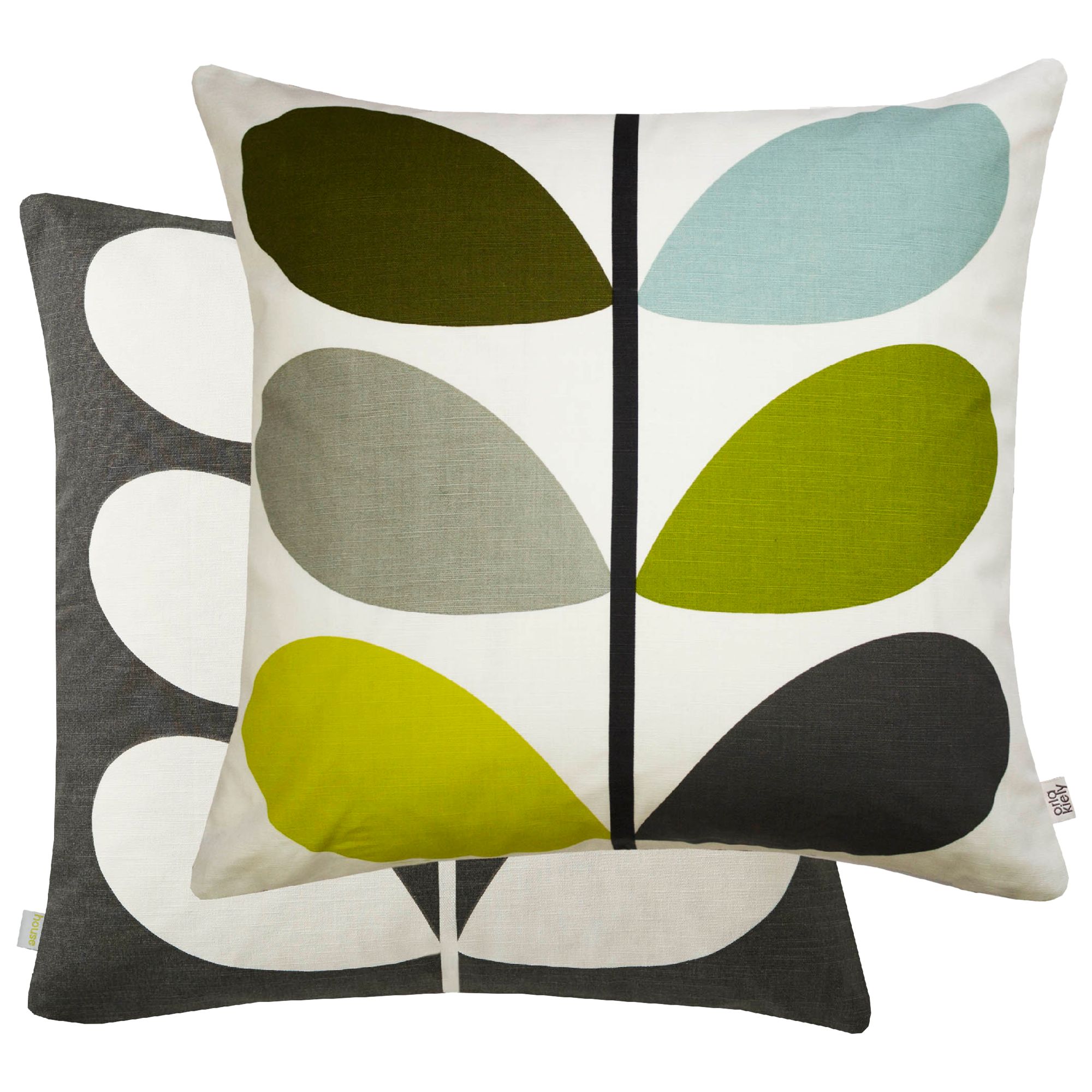 orla kiely green cushion