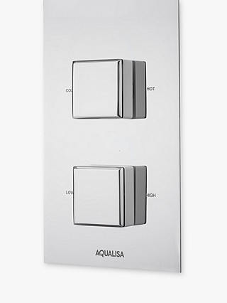 Aqualisa Infinia 5 Smart Shower with Handset and 300mm Drencher, Silver