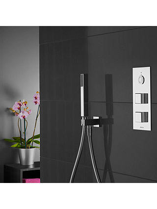 Aqualisa Infinia 5 Smart Shower with Handset and 300mm Drencher, Silver