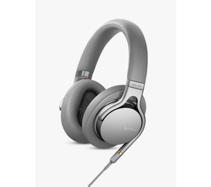 Sony MDR-1AM2 Over-Ear Headphones with Mic/Remote, Silver