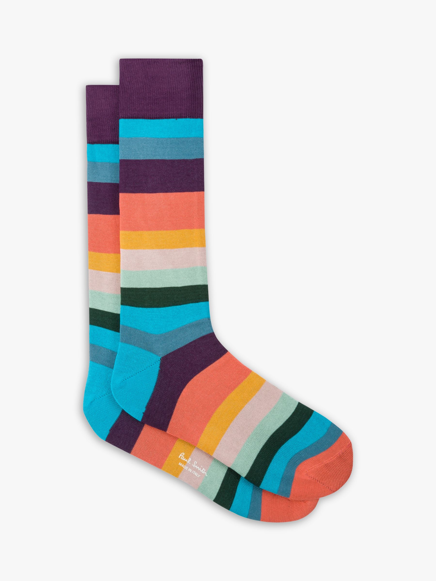 Paul Smith Artist Stripe Socks, One Size, Multi at John Lewis & Partners