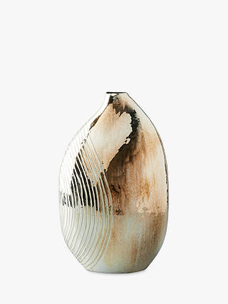 Anthropologie Mercury Obloid Vase, Brass, H36cm