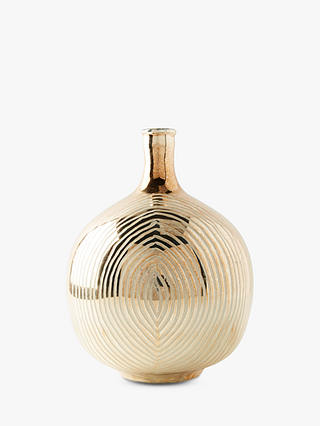 Anthropologie Mercury Globe Vase, Brass, H30.5cm