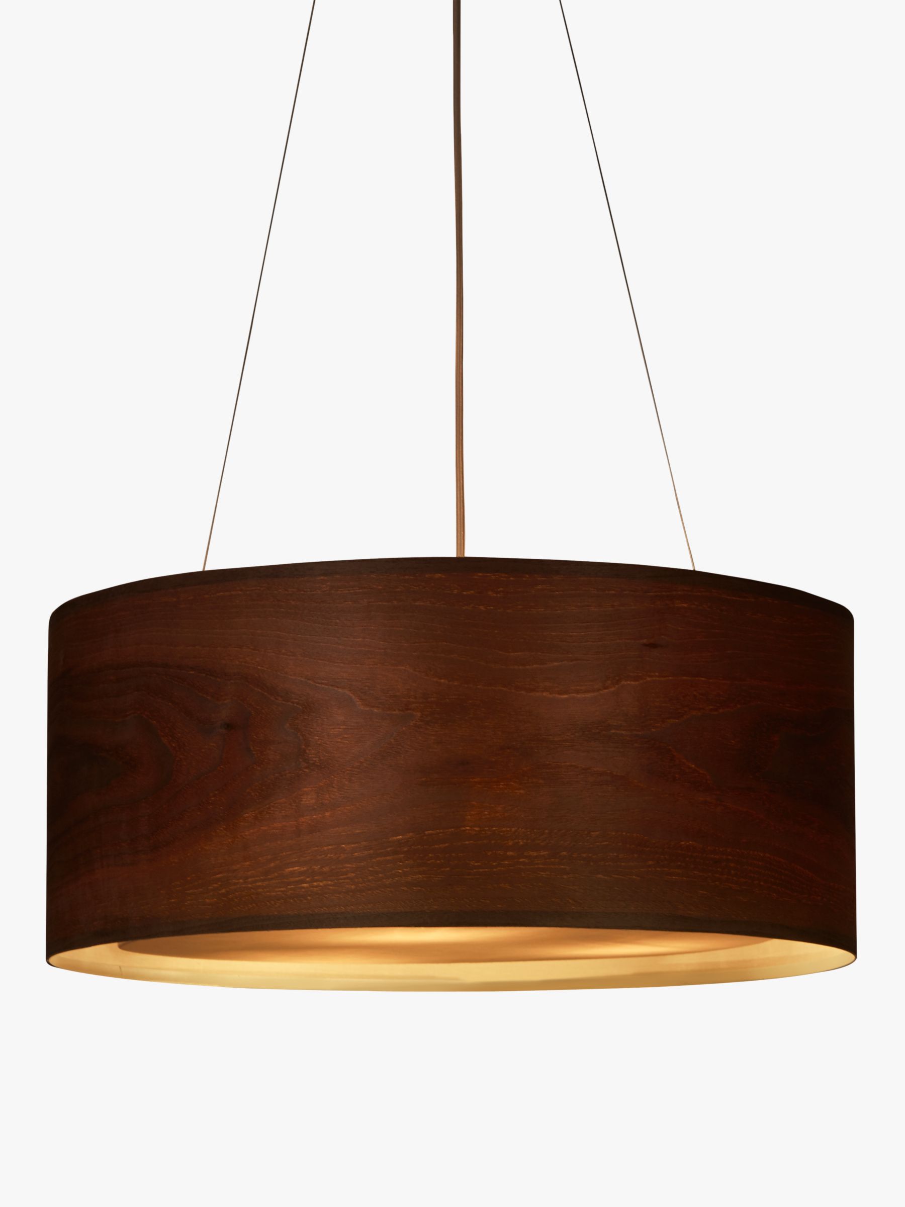 John Lewis Partners Mia Ceiling Light Walnut