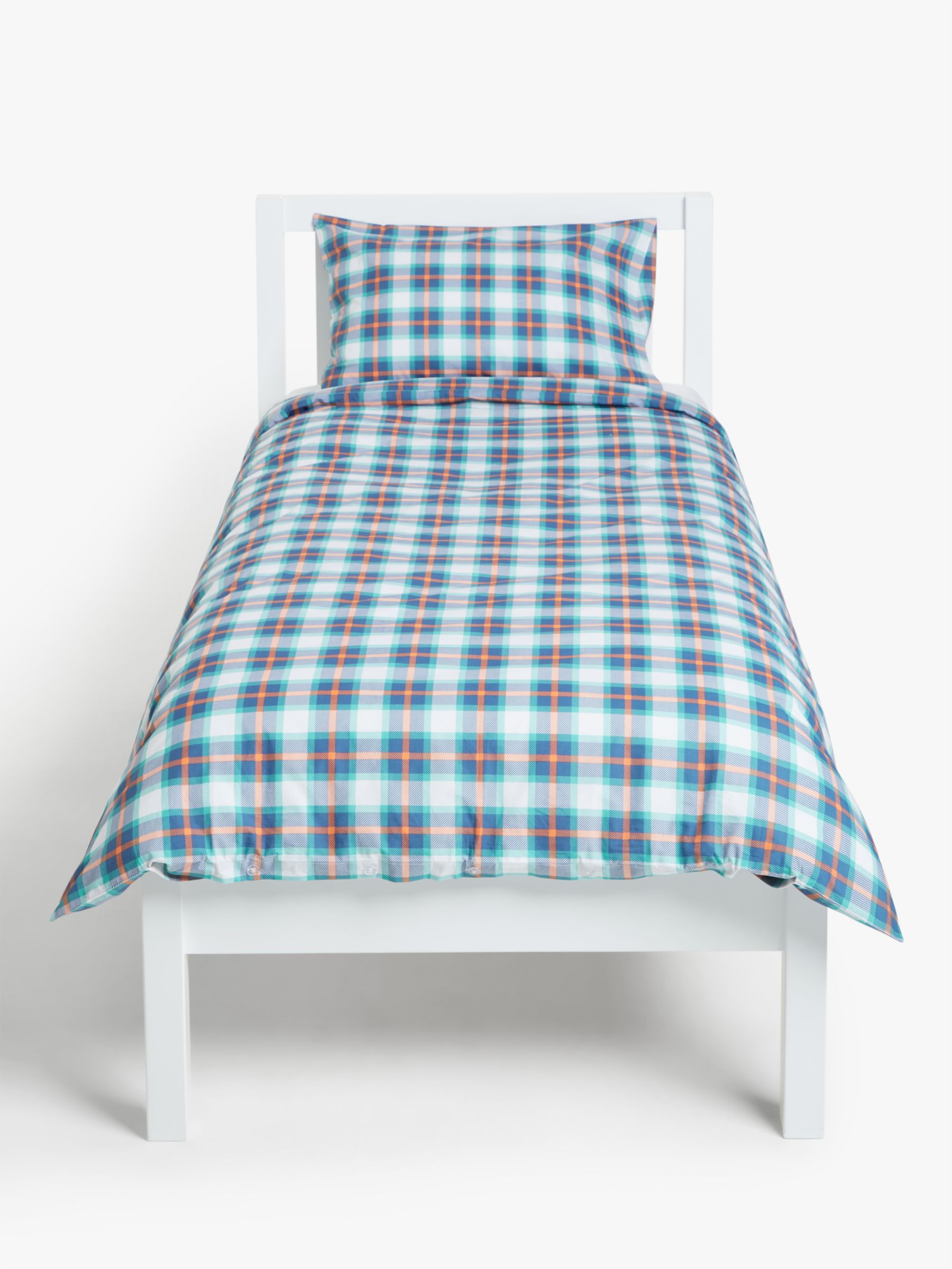 Little Home At John Lewis Check Duvet Cover And Pillowcase Set