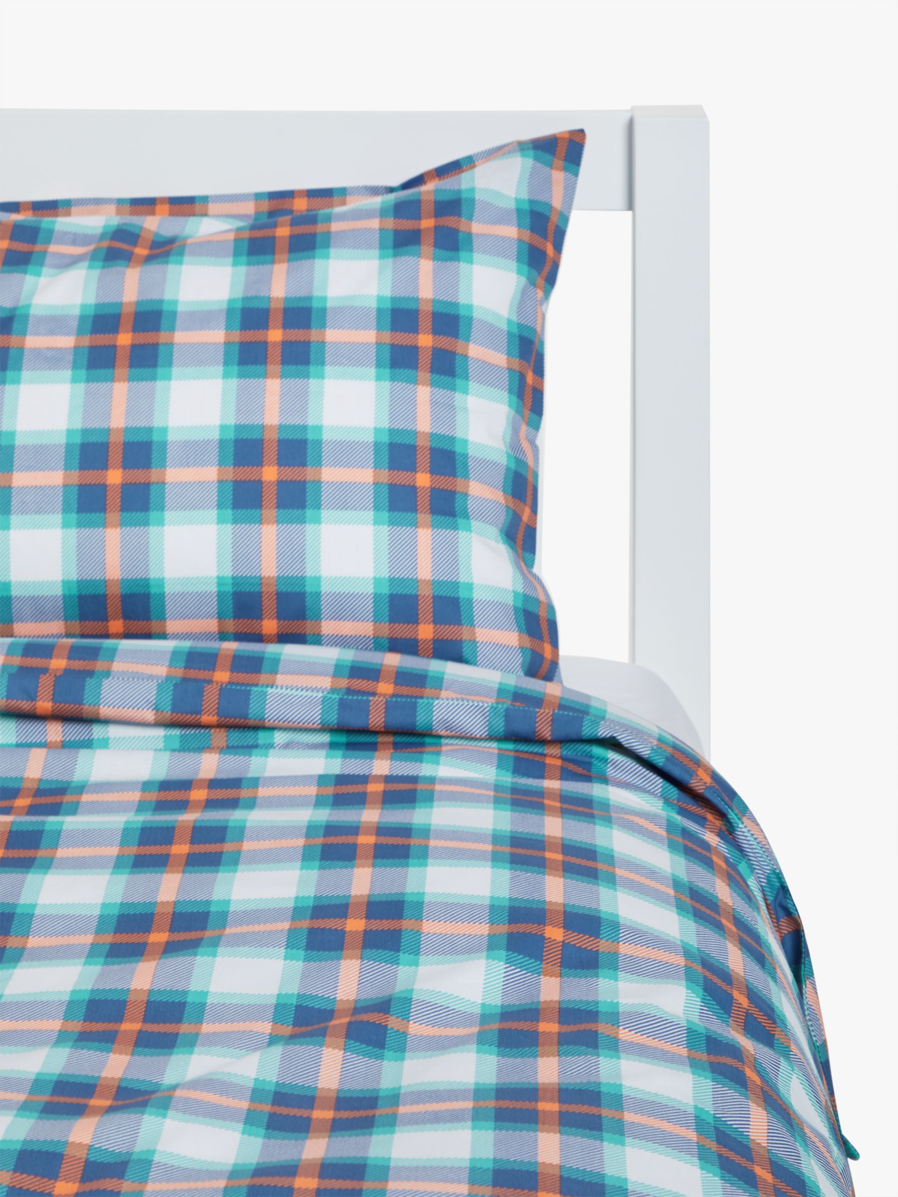 Little Home At John Lewis Check Duvet Cover And Pillowcase Set