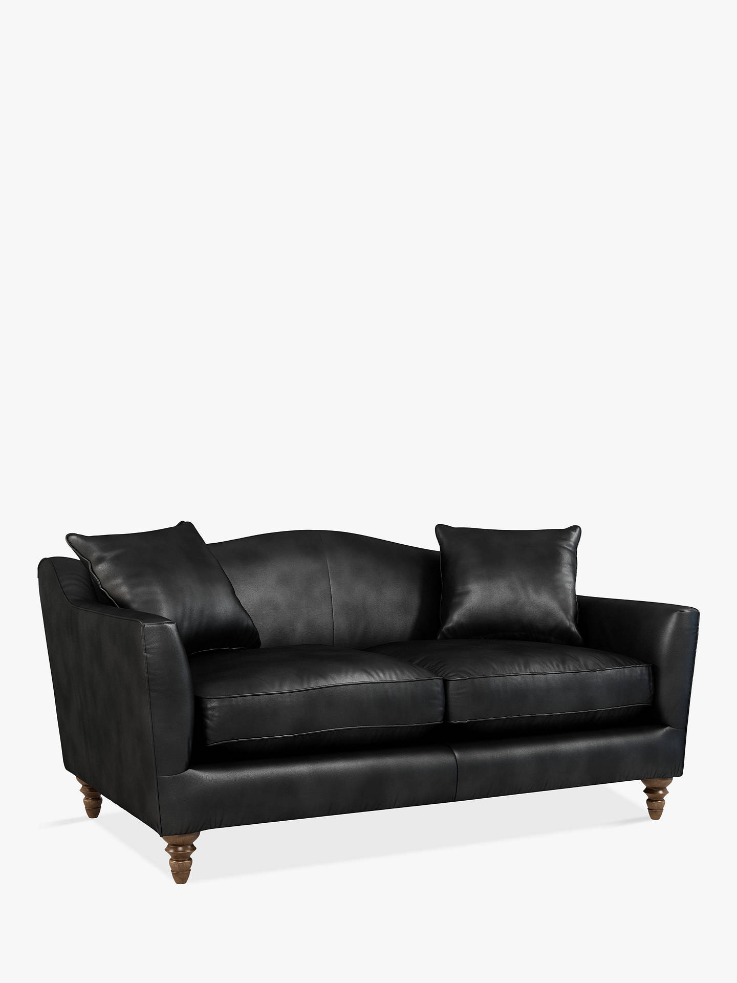Croft Collection Melrose Medium 2 Seater Leather Sofa Dark