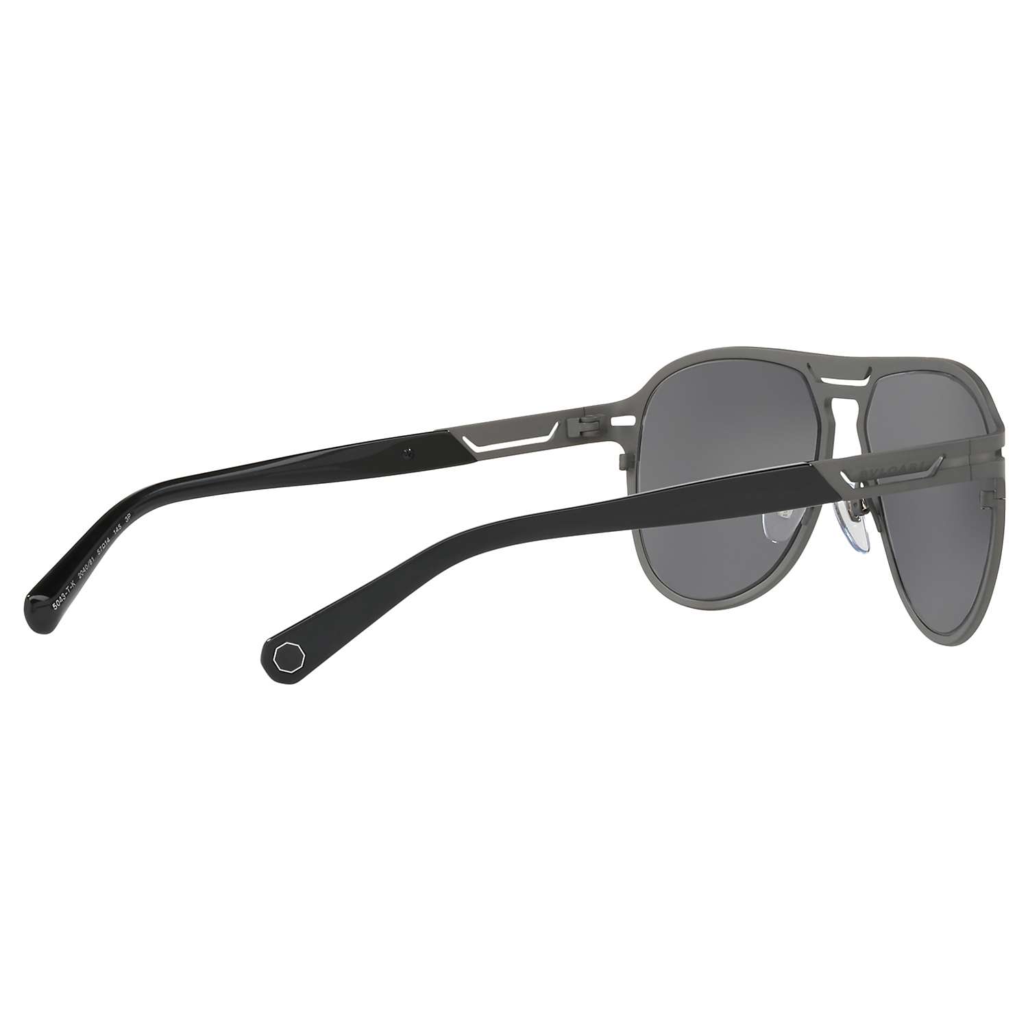 Buy BVLGARI BV5043TK Men's Titanium Polarised Aviator Sunglasses Online at johnlewis.com