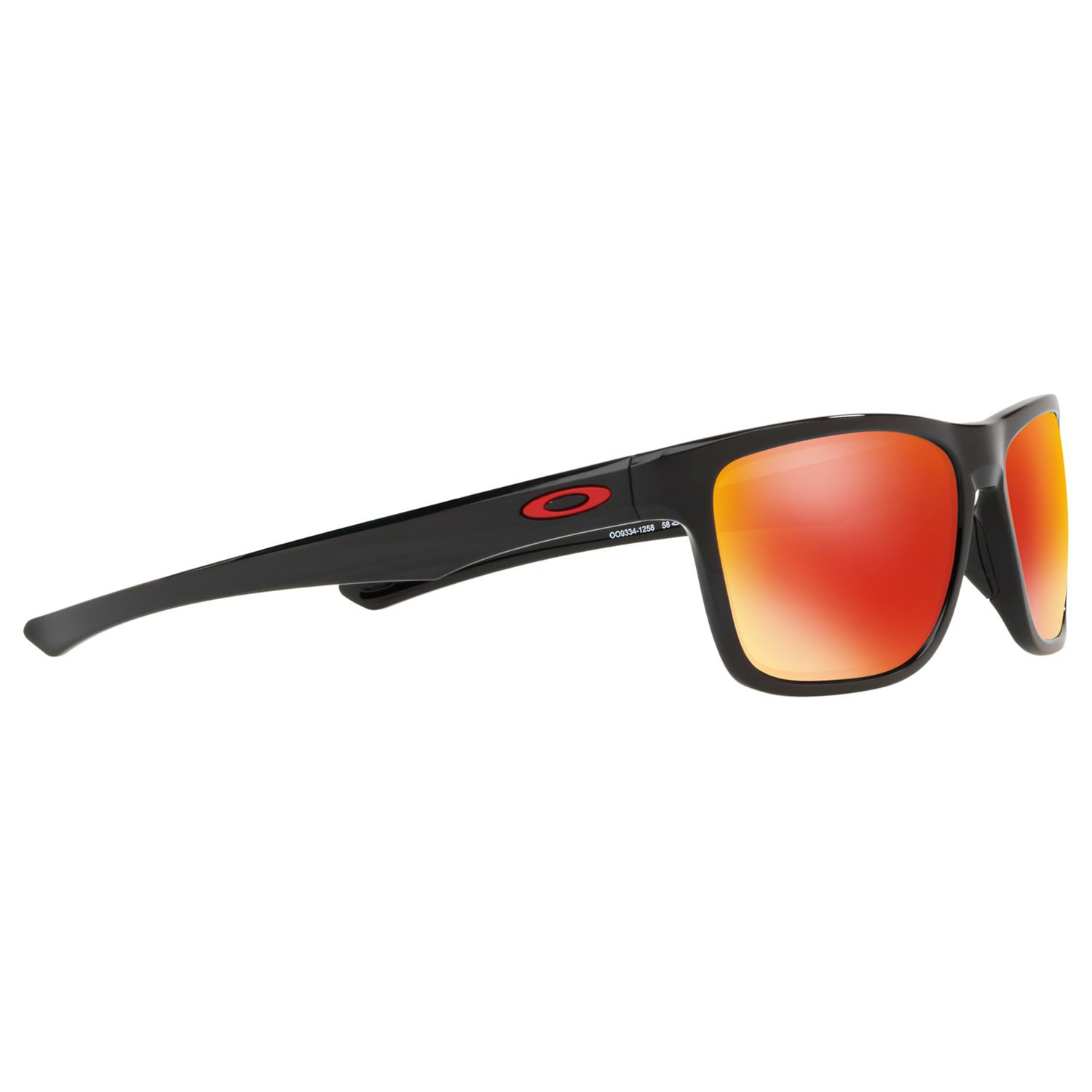 Oakley OO9334 Men's Holston Prizm Polarised Square Sunglasses, Black ...