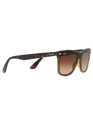 Ray-Ban RB4440 Unisex Mirrored Sunglasses, Brown