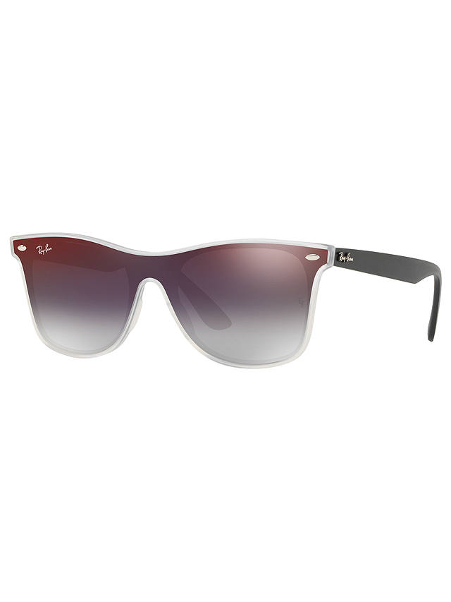 Ray-Ban RB4440 Unisex Mirrored Sunglasses, Red at John Lewis & Partners