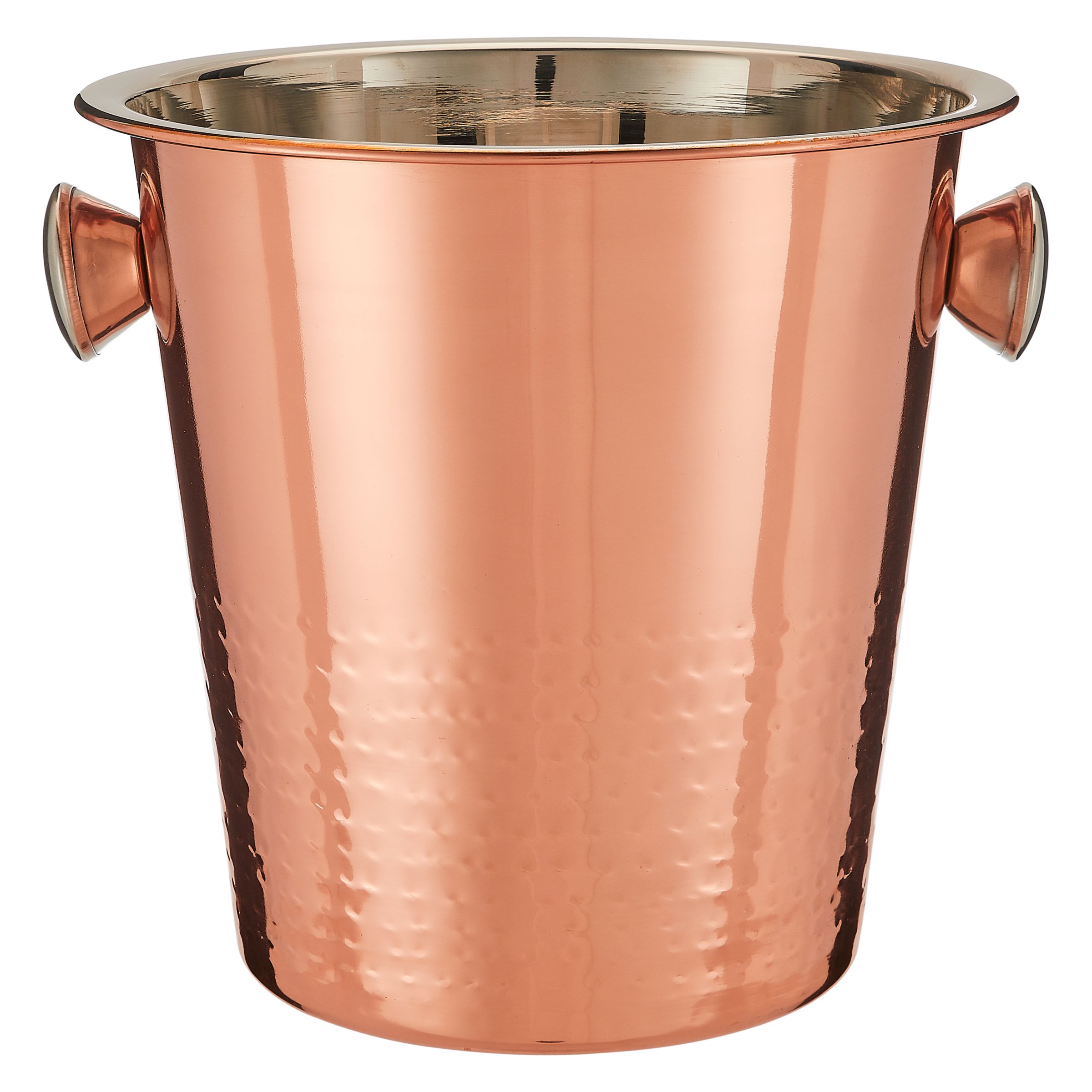 John Lewis And Partners Hammered Stainless Steel Champagne Bucket Copper At John Lewis And Partners 1807