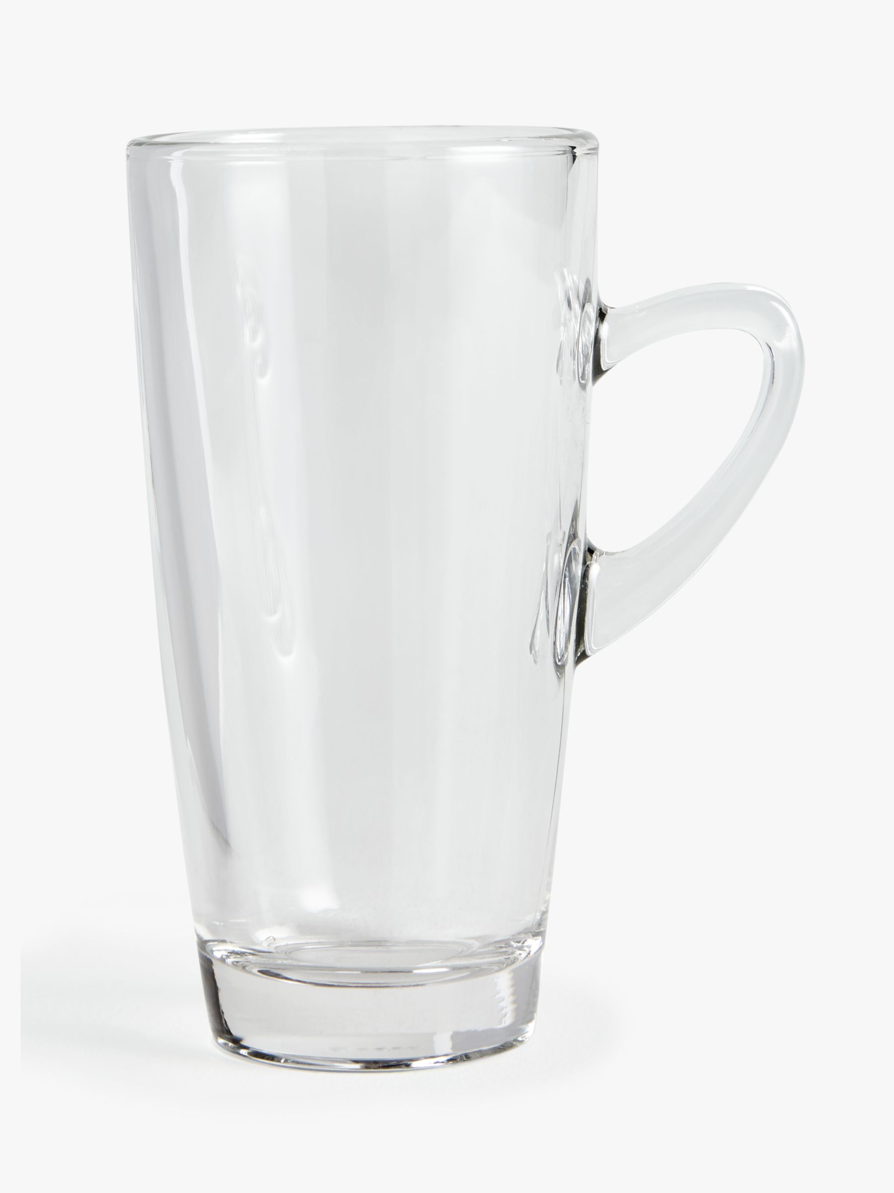 John Lewis & Partners Coffee Connoisseur Slim Glass Kenya Mug, 320ml, Clear