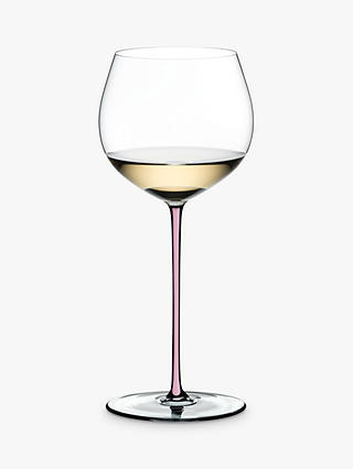 Riedel Fatto A Mano Crystal Chardonnay Wine Glass, Pink, 620ml