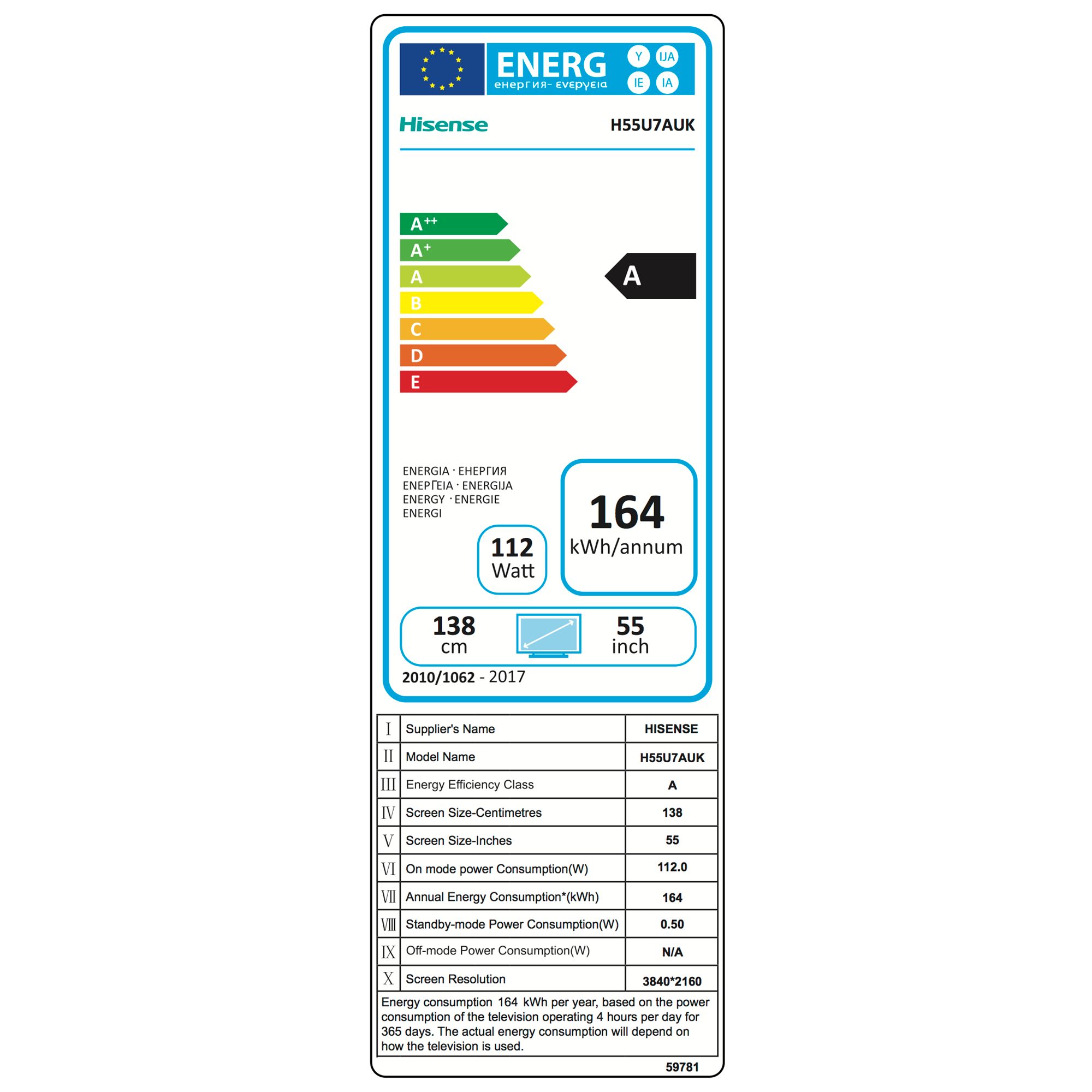 Hisense 55u7kq характеристики