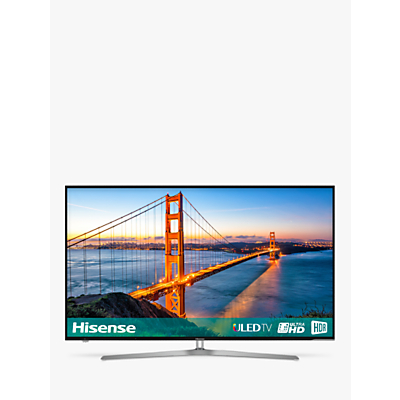 Hisense 50U7A ULED HDR 4K Ultra HD Smart TV, 50 with Freeview Play, Ultra HD Certified, Black/Silver
