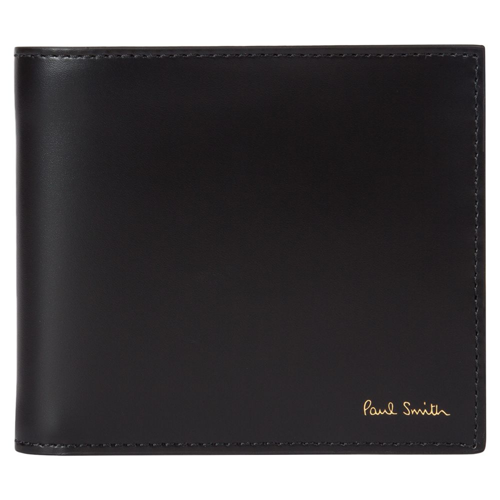 Paul Smith Signature Stripe Bifold Leather Wallet, Black/Multi at John ...