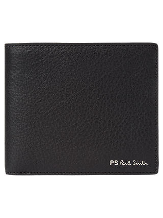 Paul Smith Interior Stripe Leather Wallet, Black