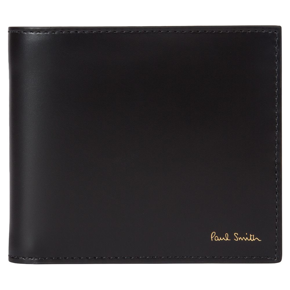 Paul Smith Signature Stripe Bifold Leather Coin Wallet