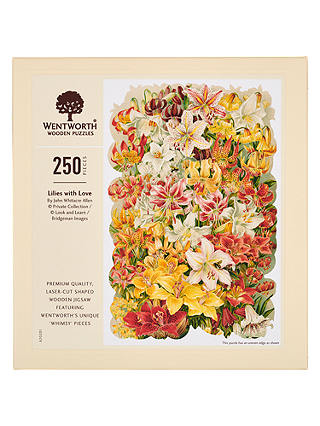 Wentworth Wooden Puzzles Lilies With Love Jigsaw Puzzle, 250 Pieces