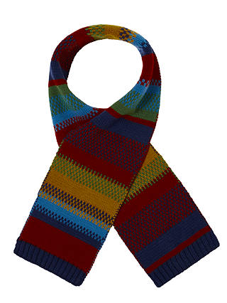 John Lewis & Partners Children's Stripe Knitted Scarf, Multi