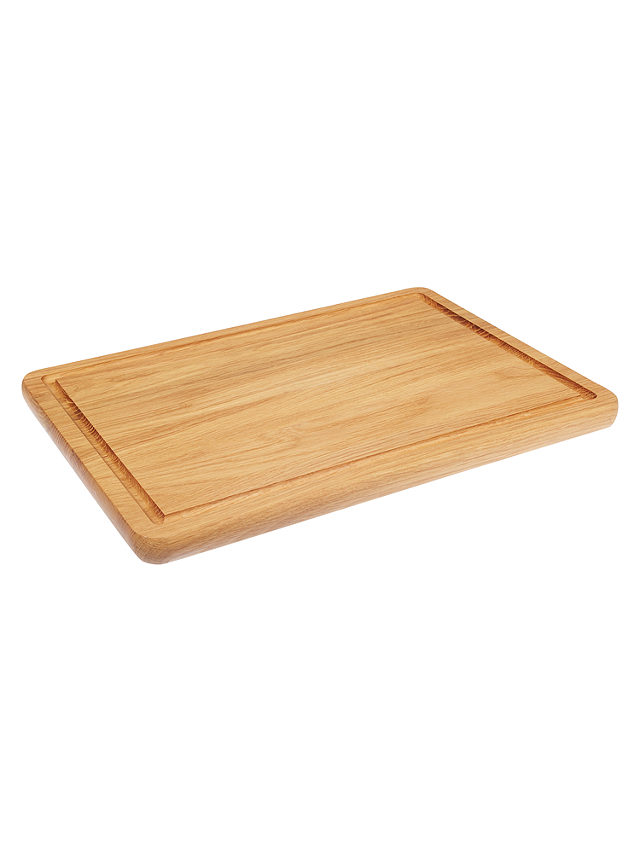 John Lewis Chopping Board with Juice Groove, FSC-Certified (Oak Wood), L37cm