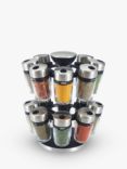 Cole & Mason 16 Jar Filled Spice Rack Carousel