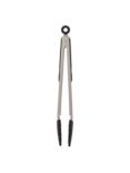 John Lewis Stainless Steel 11" Silicone Head Tongs