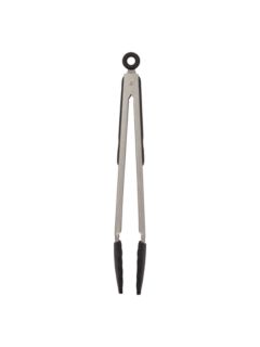 John Lewis Stainless Steel 11" Silicone Head Tongs