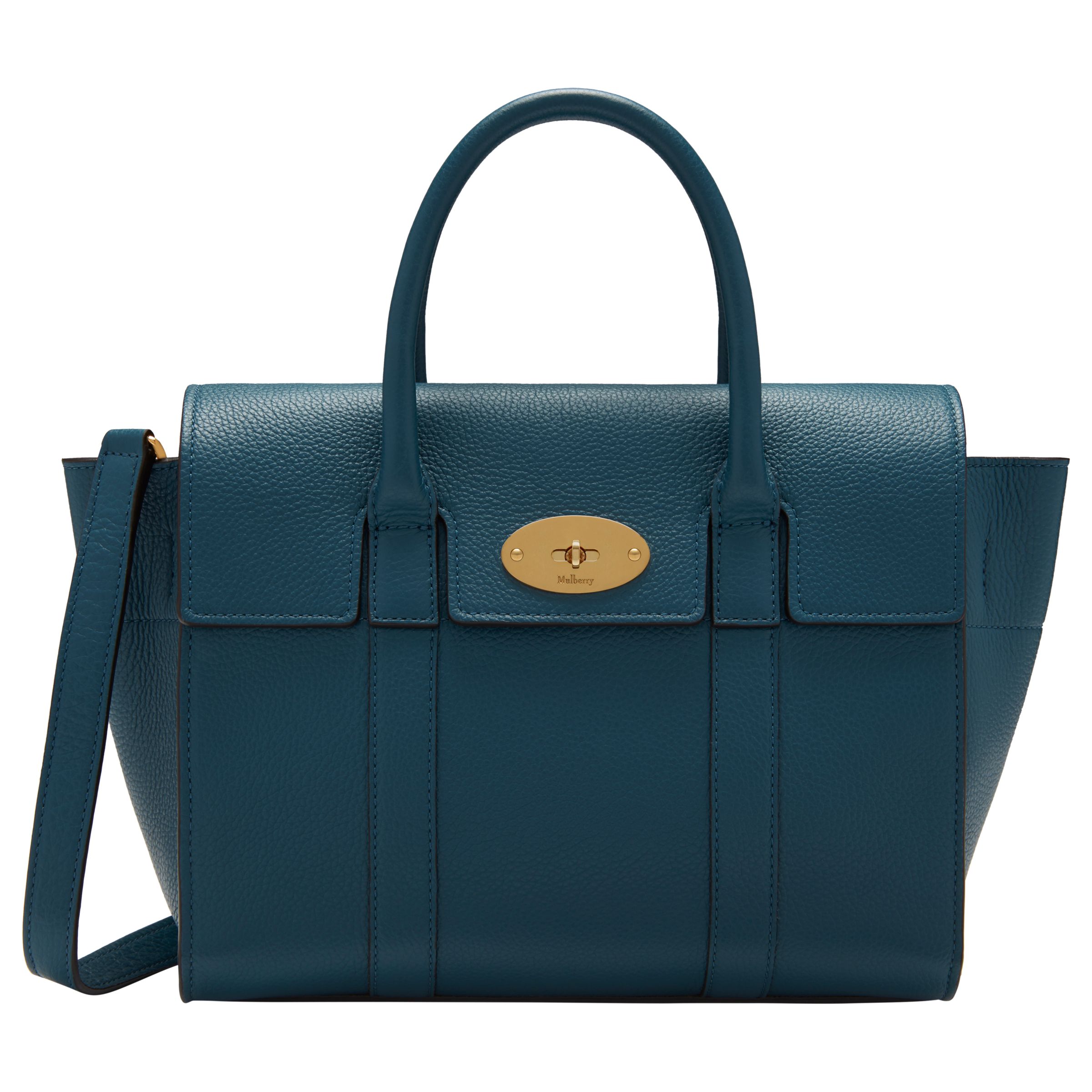 Mulberry Bayswater Small Classic Grain Bag, Deep Sea