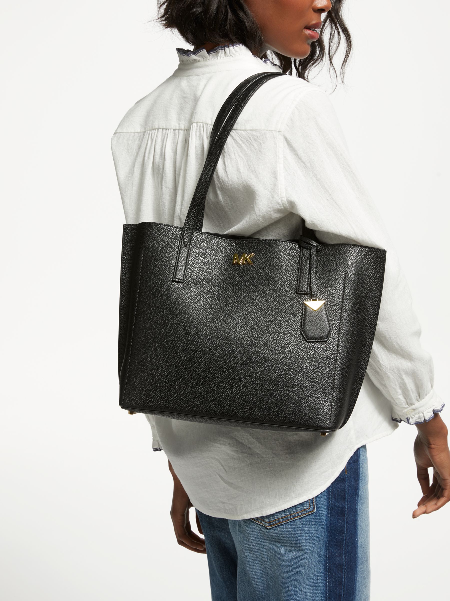 ana bonded leather tote