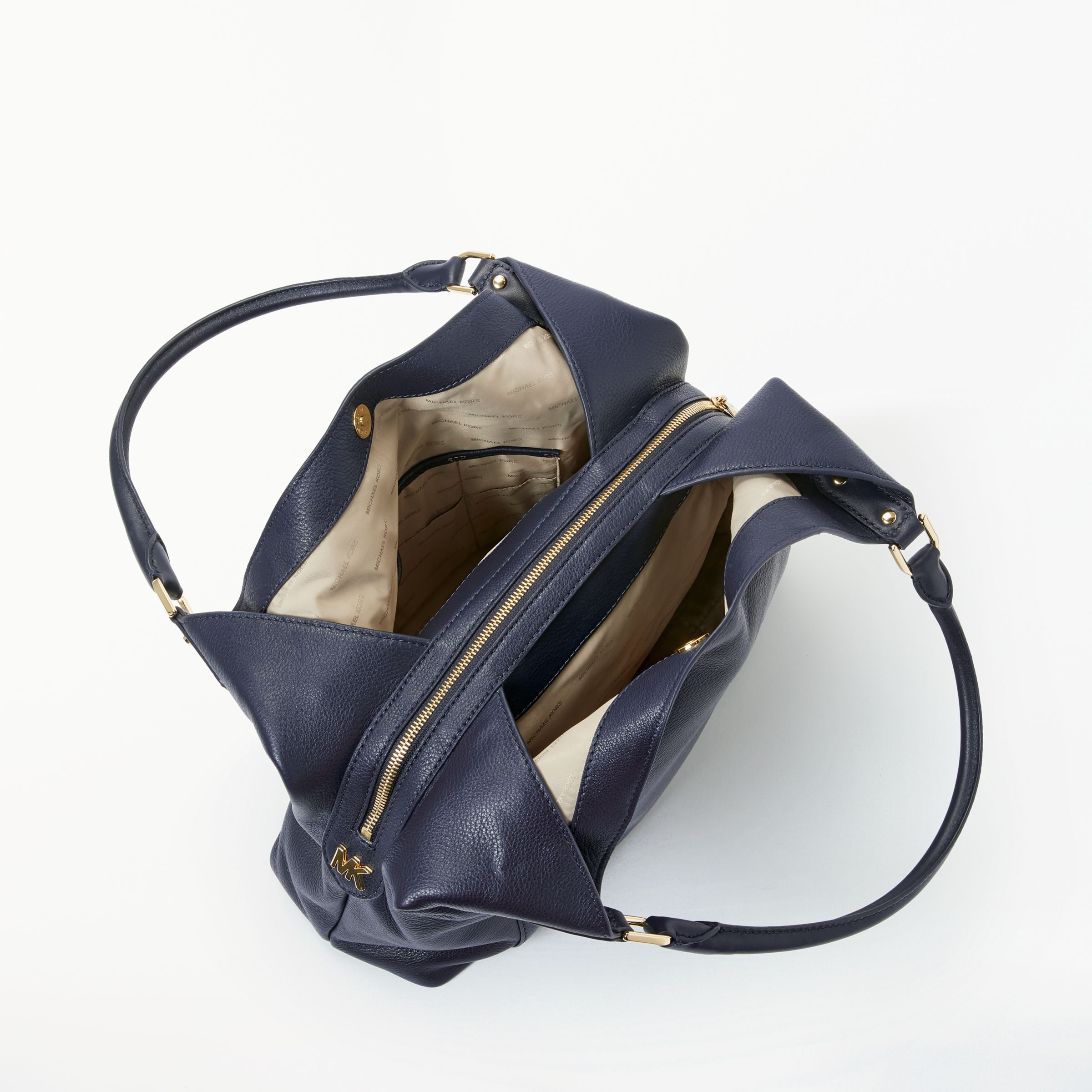 evie large leather shoulder bag