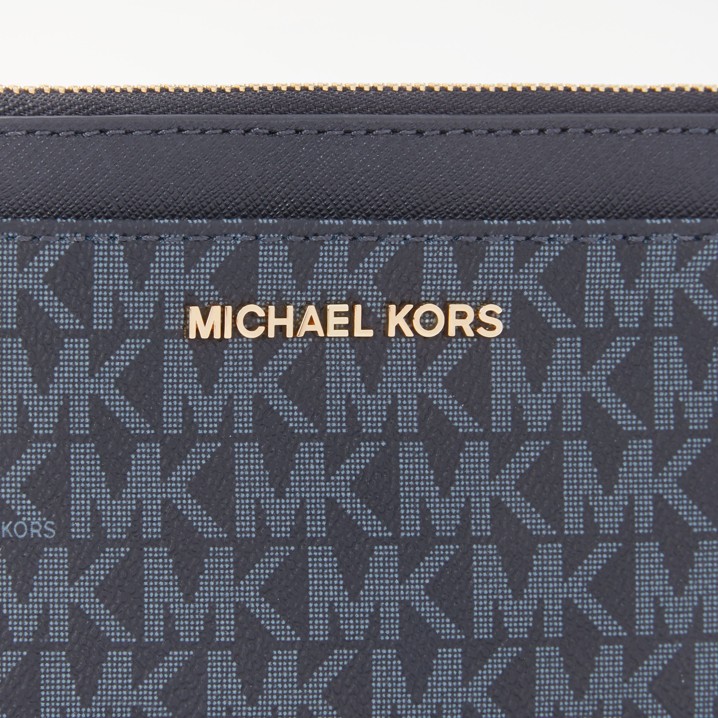 michael kors medium logo slim wallet