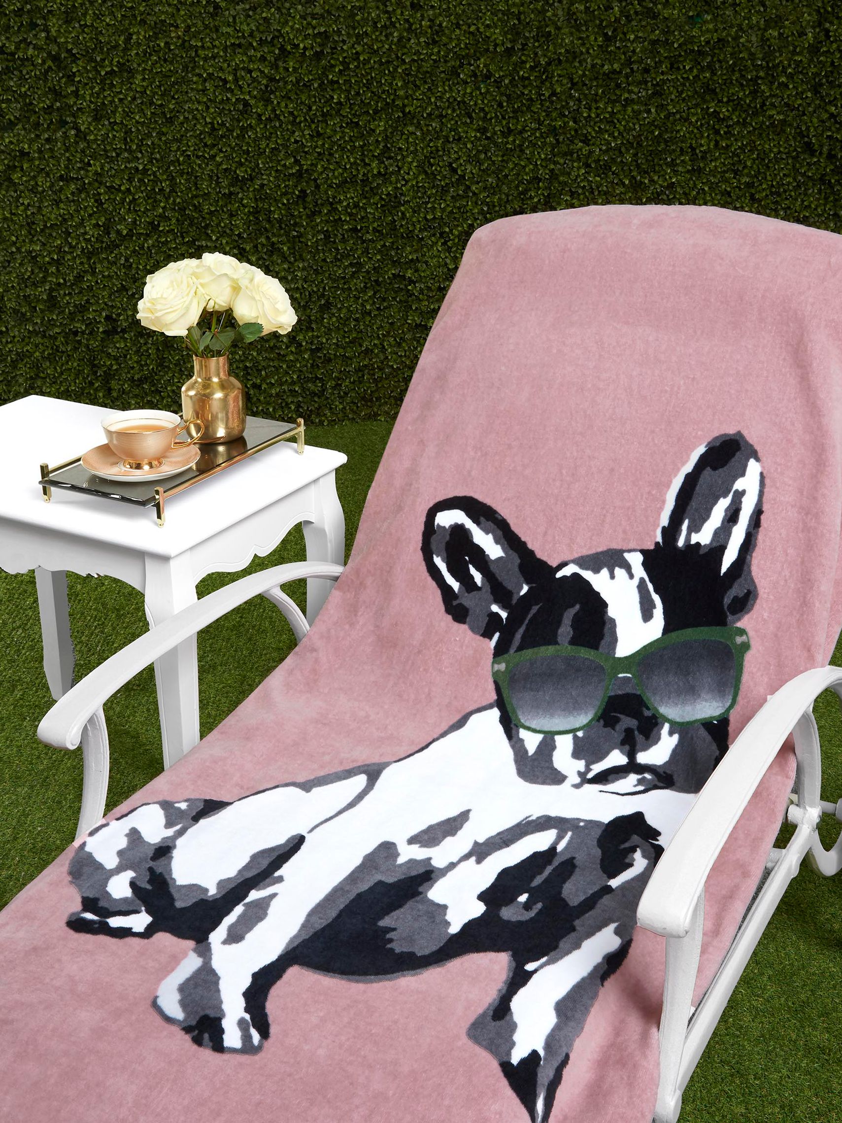 ted baker french bulldog towel