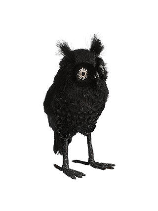 John Lewis & Partners Halloween Standing Black Owl