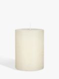 John Lewis Rustic Pillar Candle, Ivory
