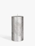 John Lewis & Partners Rustic Pillar Candle, 15cm