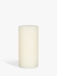 John Lewis Rustic Pillar Candle, 15cm, Ivory