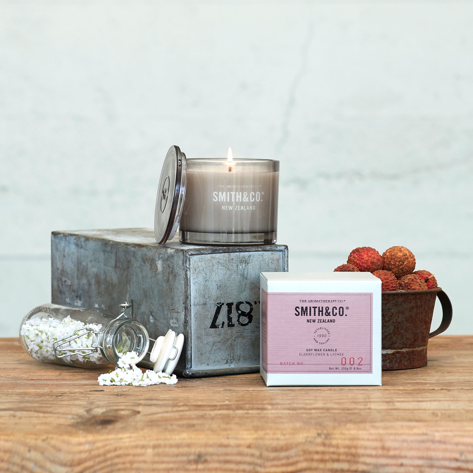 The Aromatherapy Company Elderflower and Lychee Scented Candle at John