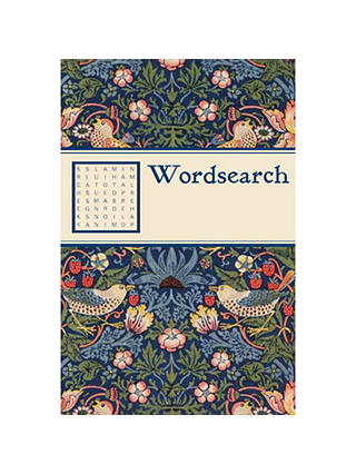 V&A William Morris Print Strawberry Thief Wordsearch Book