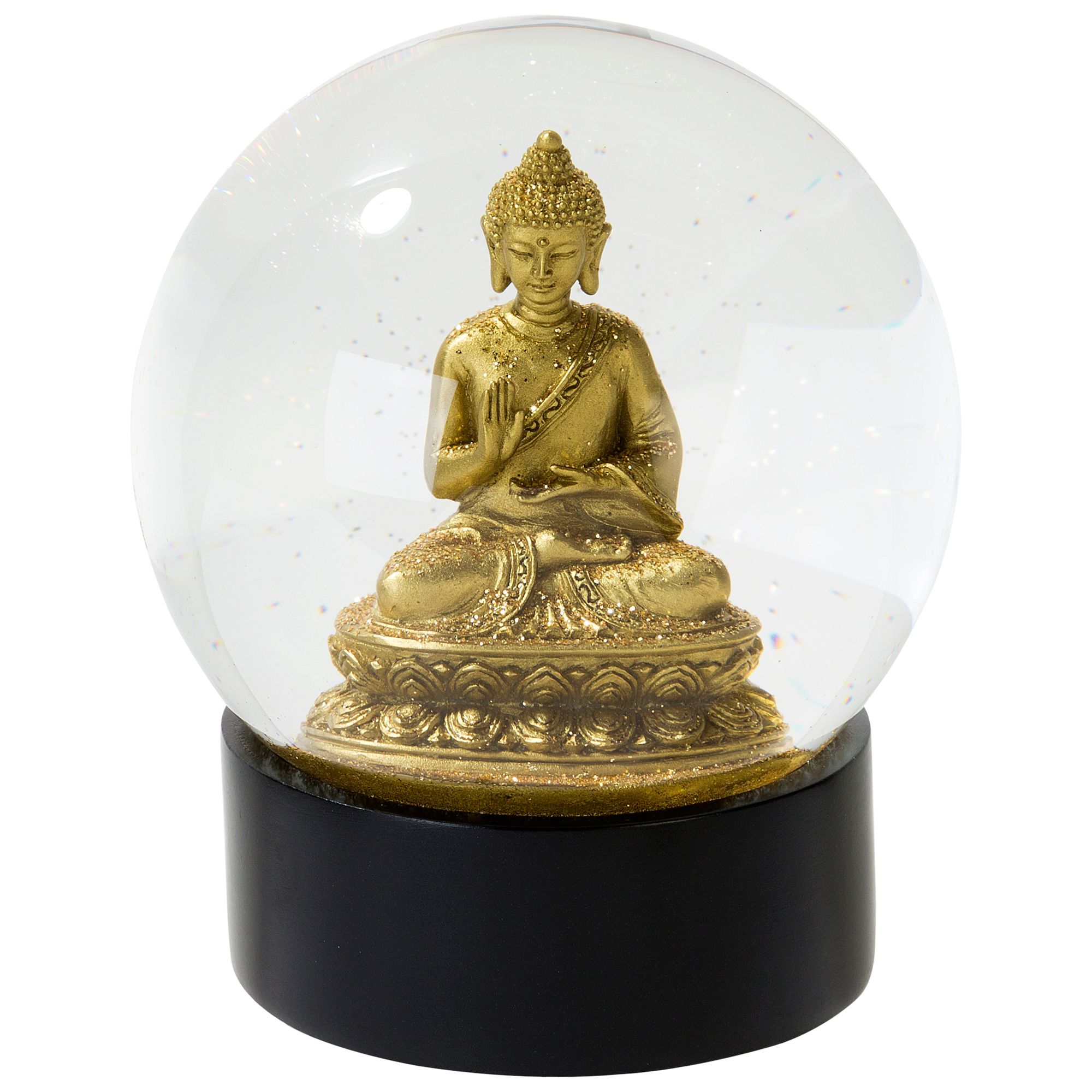 Meditation Decoration Ornaments Meditation Object Glittery Buddha Globe Gift Ideas Christmas Gift Buddha Snow Globe Home Decorations