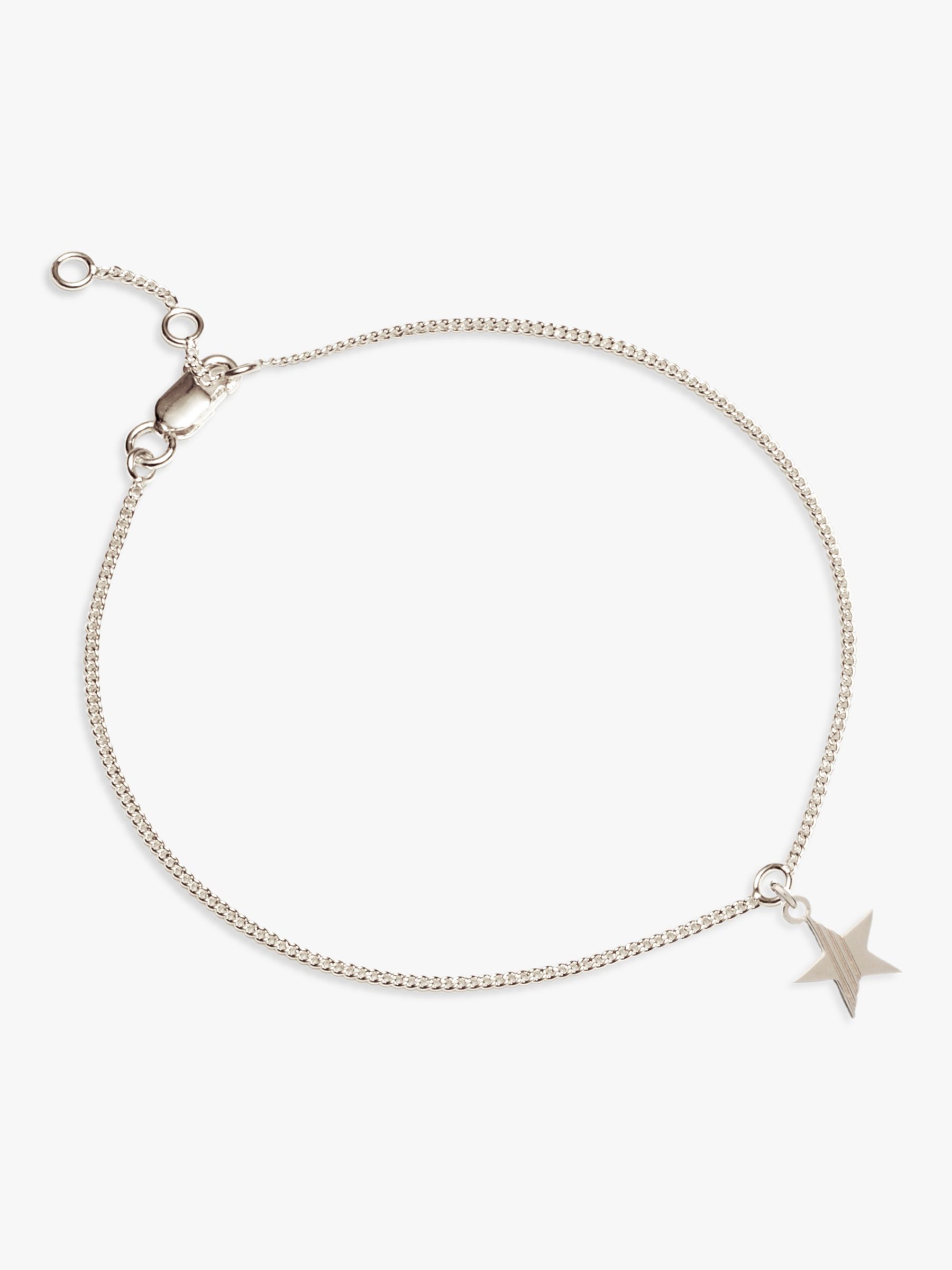 Rachel Jackson London Star Chain Bracelet, Silver