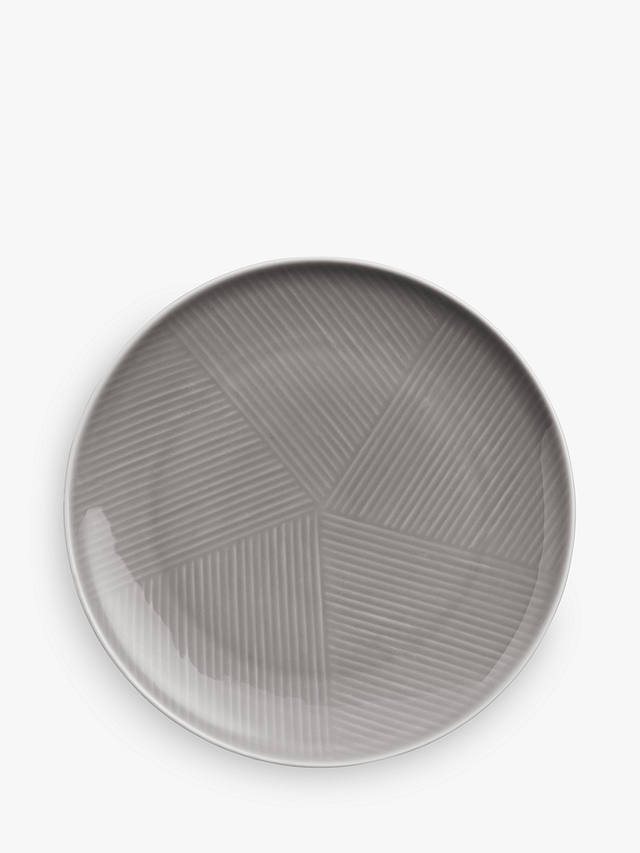 Design Project by John Lewis No.098 Coupe 23cm Plate, Grey