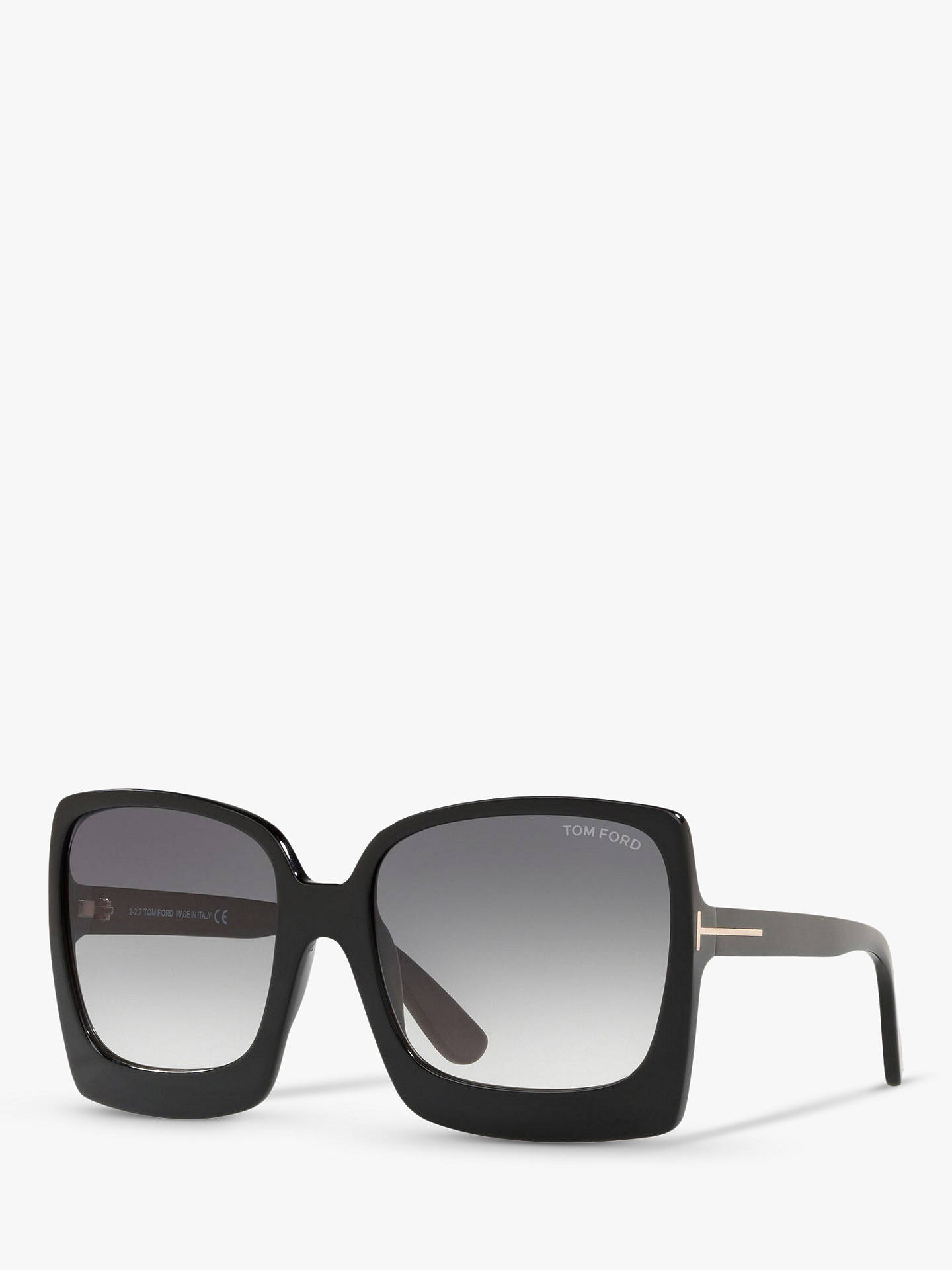 TOM FORD FT0617 Women's Katrine-02 Oversized Square Sunglasses, Black ...