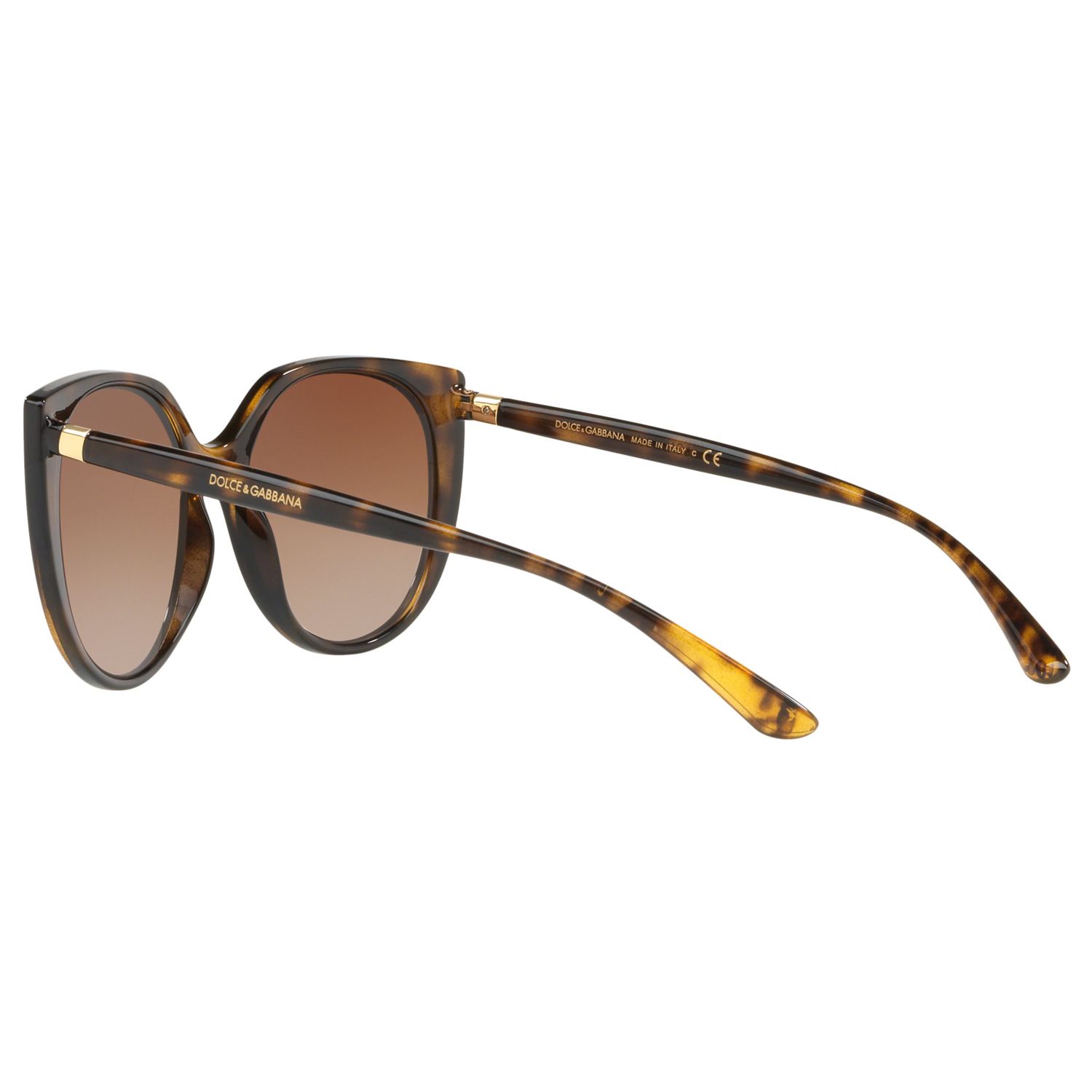 Dolce & Gabbana DG6119 Women's Oval Sunglasses, Tortoise/Brown Gradient