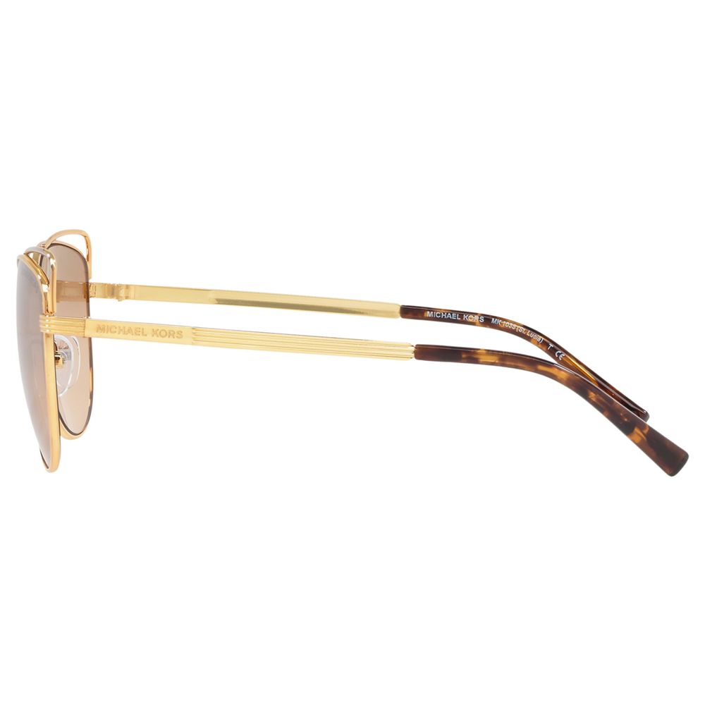 Michael Kors MK1035 Women's St. Lucia Cat's Eye Sunglasses, Gold/Mirror ...